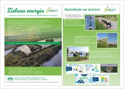 Na plakacie: ulotka informacyjna